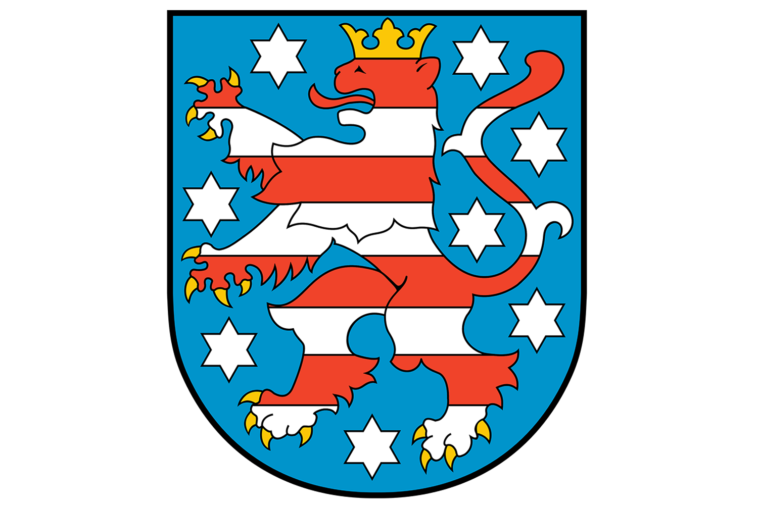 Thüringer Wappen – Glückauf Vermessung ist in Thüringen verwurzelt